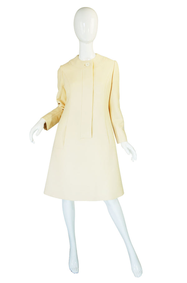 1960s Structured Irene Cream Dress