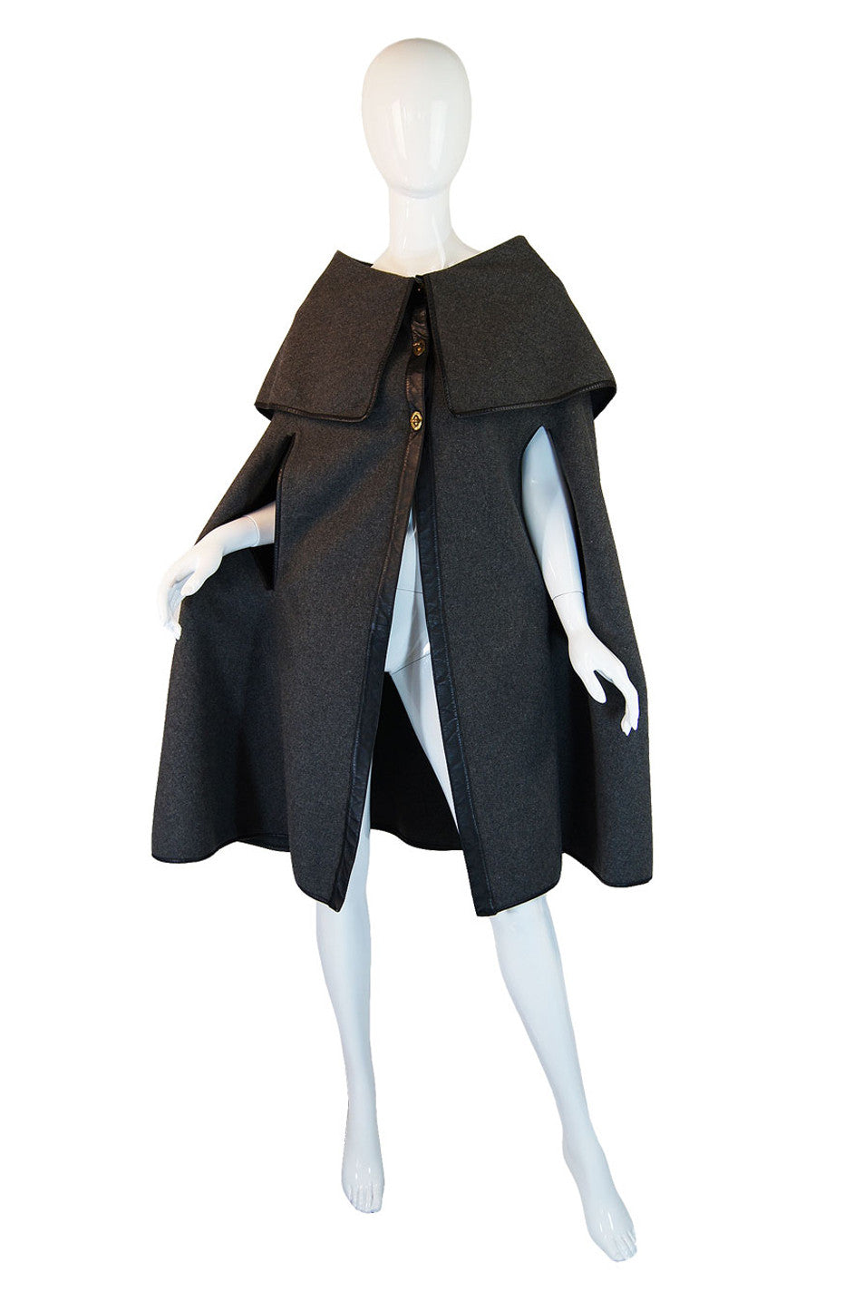 1960s Wool & Leather Cashin Cape – Shrimpton Couture