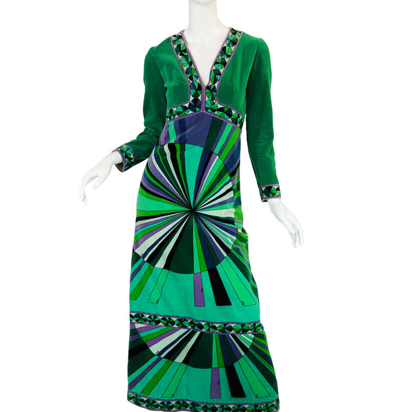 1970s Green Velvet Emilio Pucci Dress – Shrimpton Couture