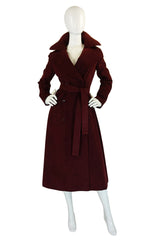 1972 Halston Ultra Suede Trench Coat