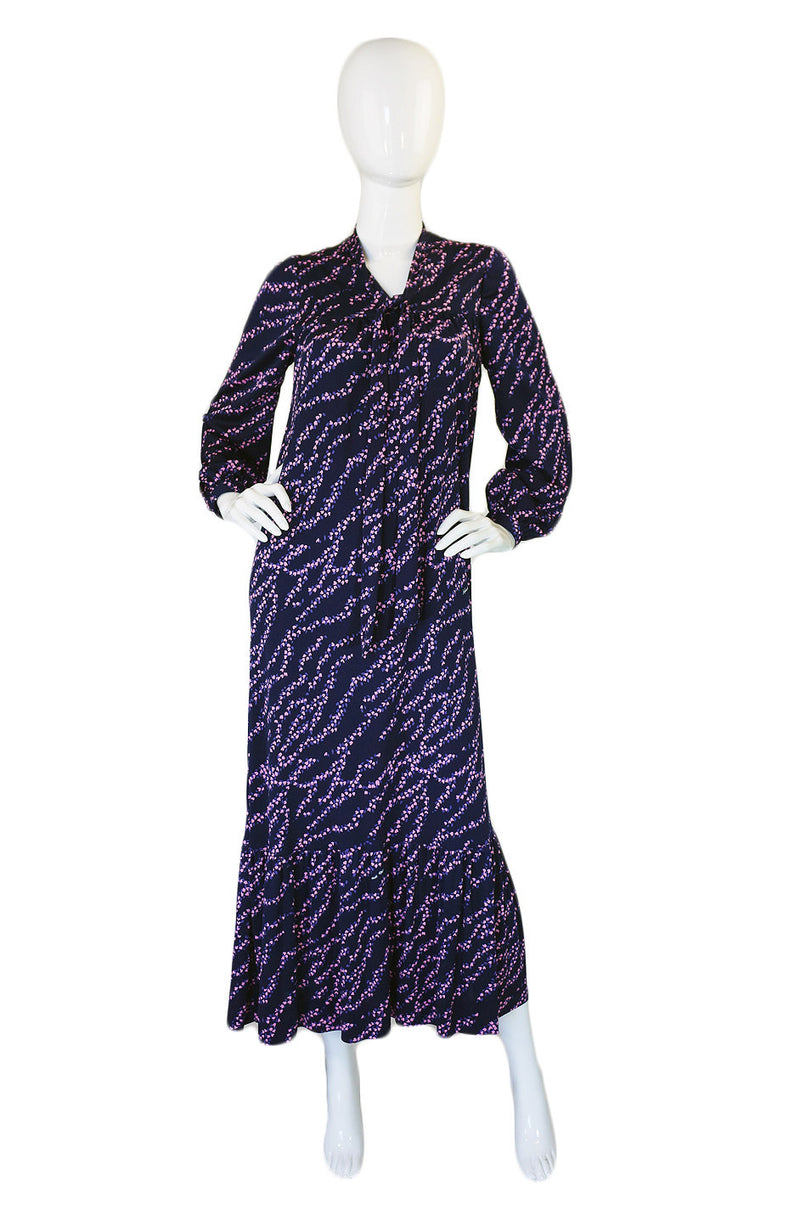 1970s Hanae Mori Jersey Dress