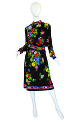 Late 1970s Leonard Silk Jersey Dress