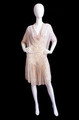 1980s Pearl Edged Zandra Rhodes Dress