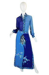 1970s Printed Silk Emilio Pucci Set