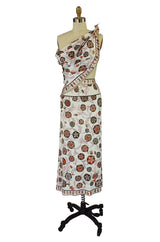 1970s Pucci Silk Skirt and Matching Scarf