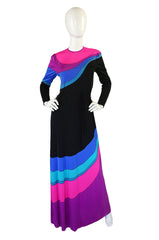 1960s Rare Louis Feraud Rainbow Dress