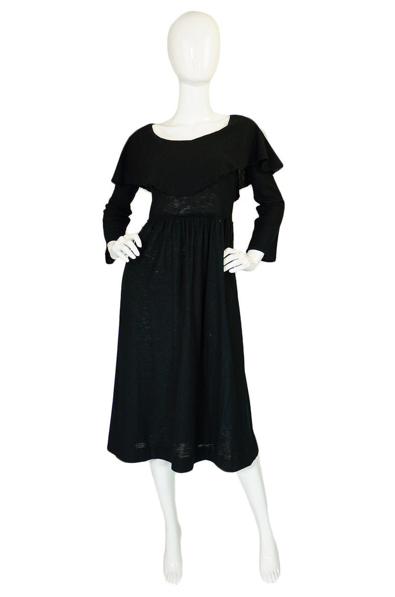 1970s Rare Sonia Rykiel Caped Dress