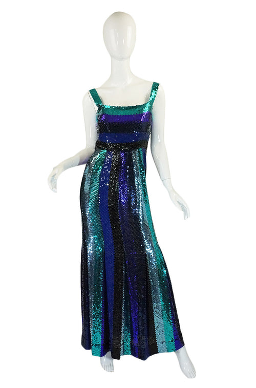 1960s Sequin Givenchy Gown & Wrap