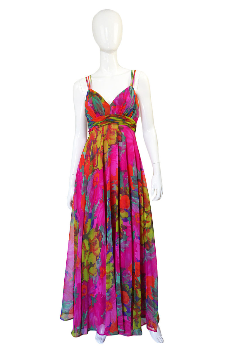 frank usher evening dress Frank Usher Red Slinky Draped Evening Dress with Side Tie