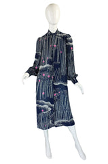 1970s Silk Hanae Mori Jacket or Dress