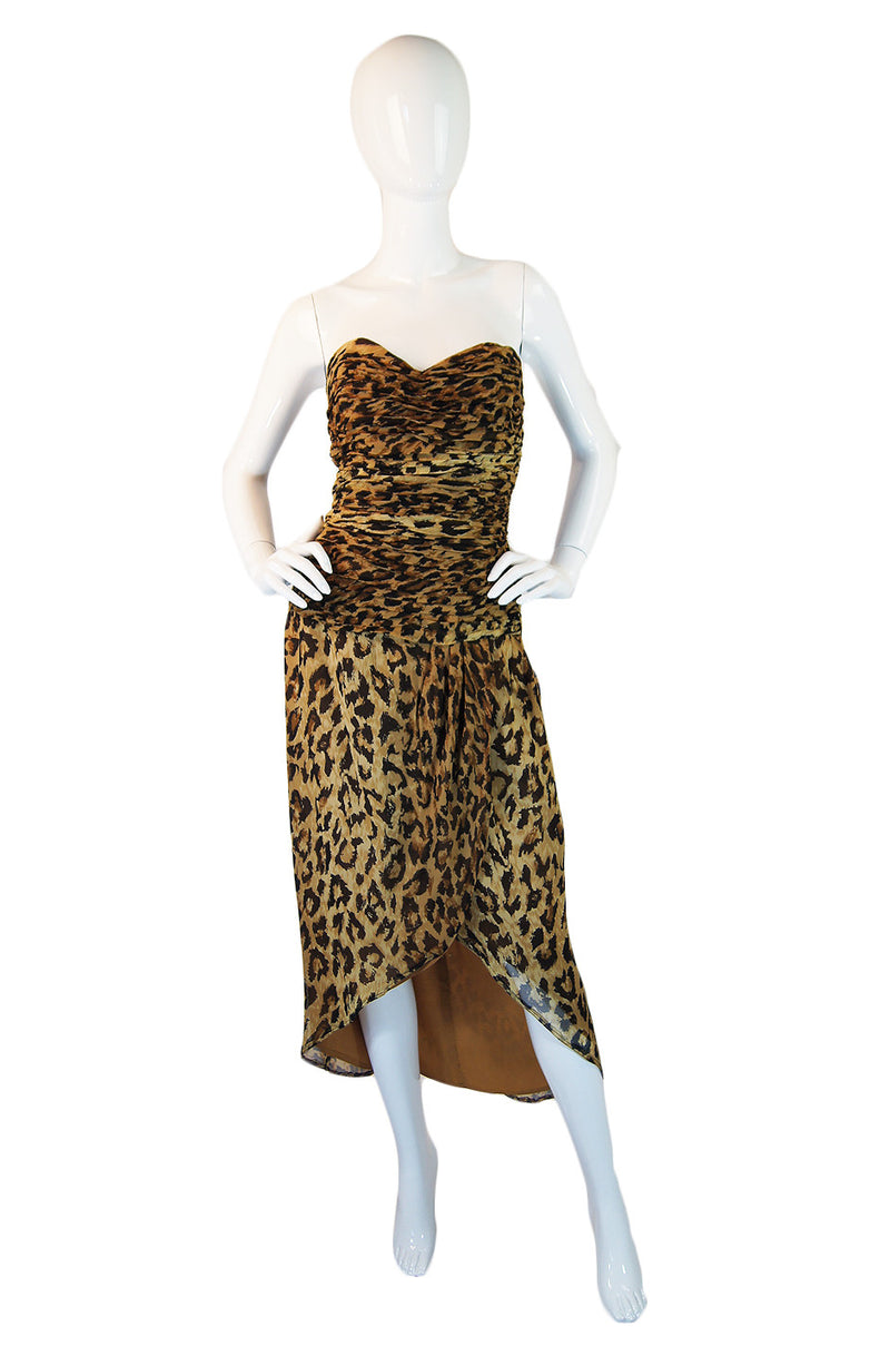 1970s Silk Chiffon Lillie Rubin Leopard – Shrimpton Couture
