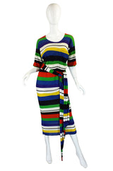 1970s Vivid Striped Knit Missoni Dress