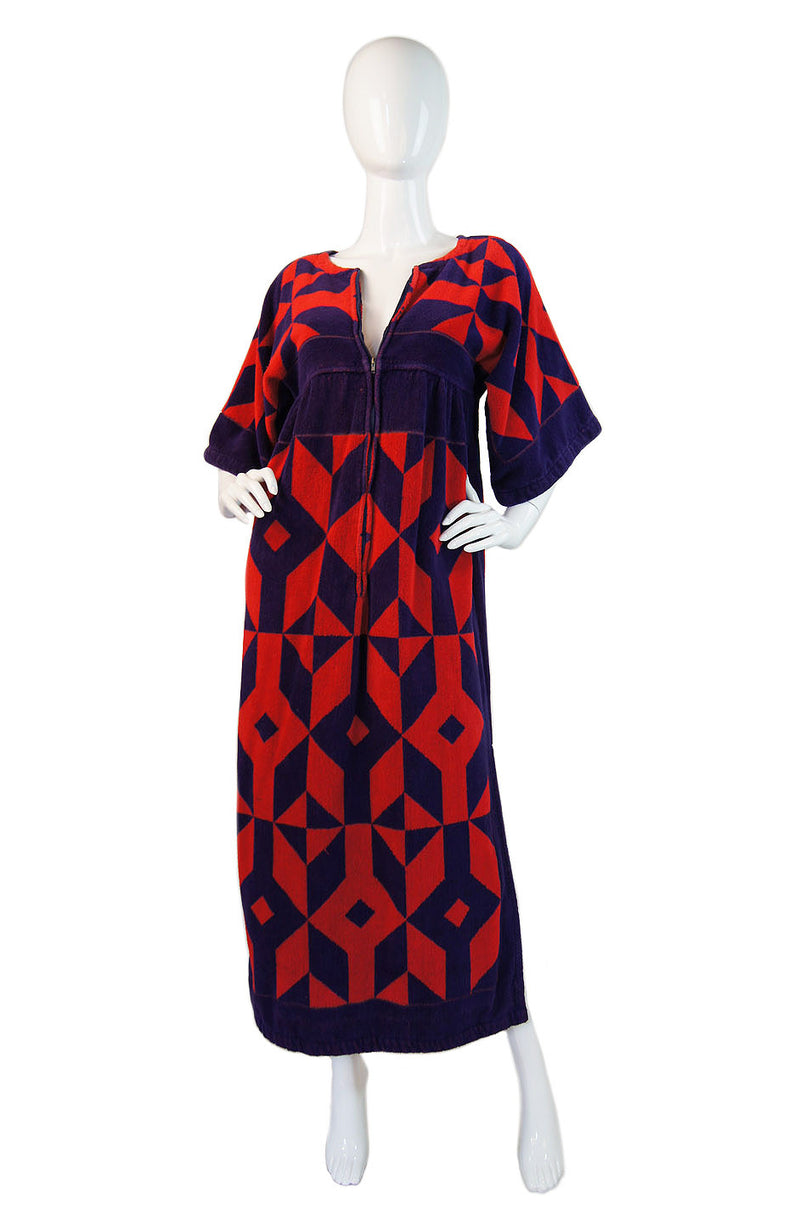 1970s Yves Saint Laurent Toweling Caftan