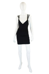1980s Alaia Multi Strap Corset Dress