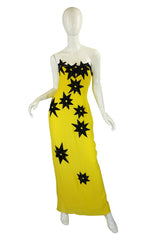 1980s Fabrice Couture Beaded Star Gown