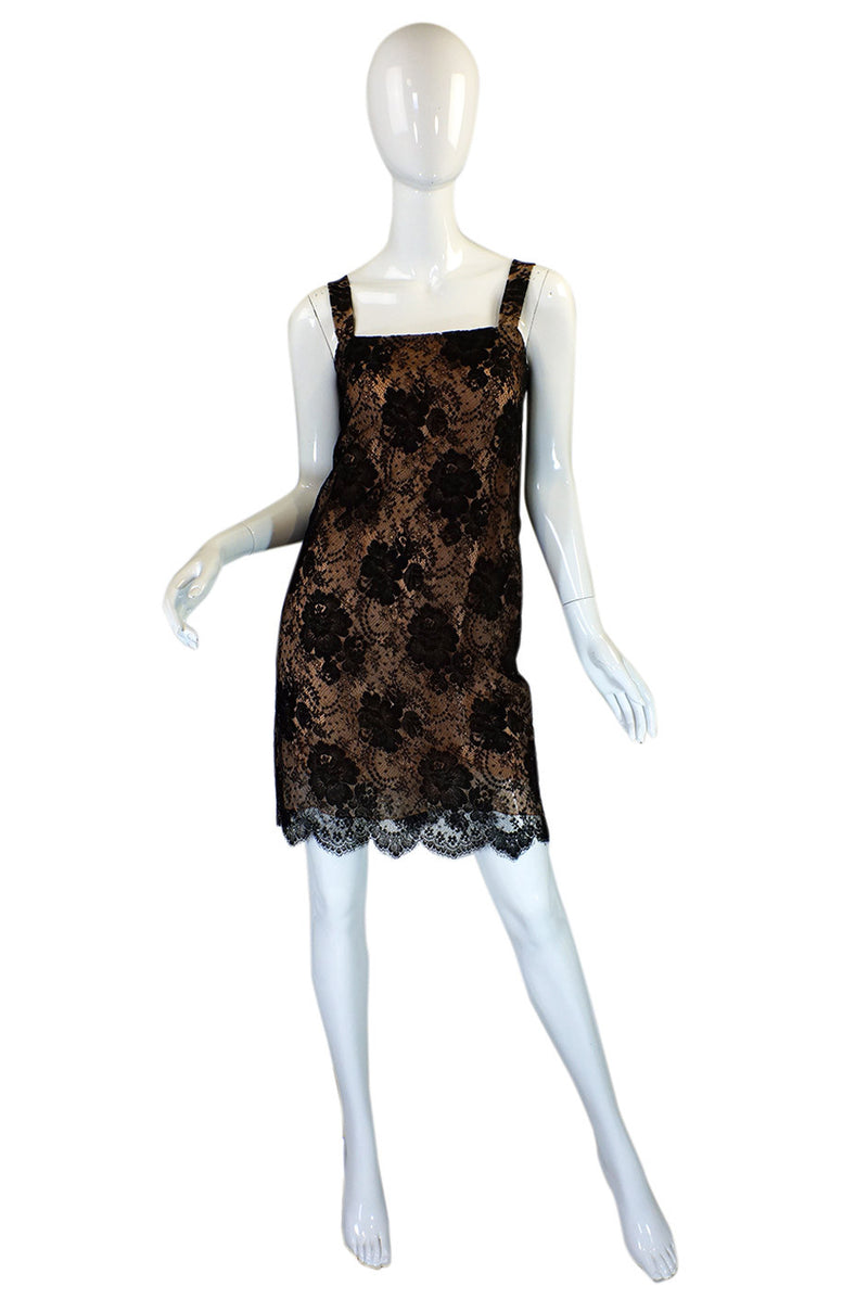 1980s Fine Lace Bill Blass Dress & Jacket