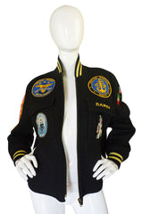 1986 Patchwork Varsity Bomber Jacket