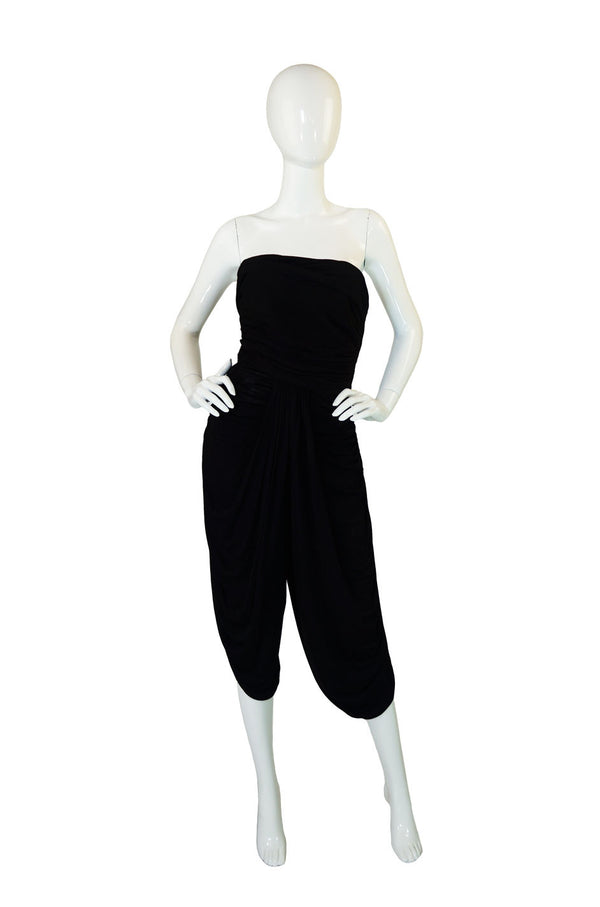 1980s Vicky Tiel Strapless Jumpsuit