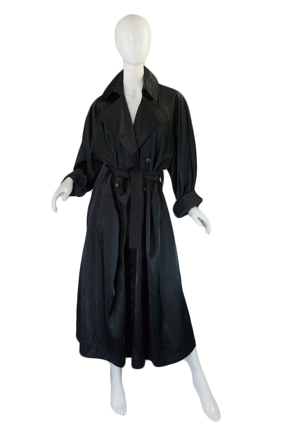 1980s Alaia Over-Size Black Trench Coat – Shrimpton Couture
