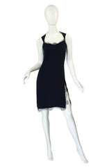 1990s Sexy Bill Blass Lace Trim Dress