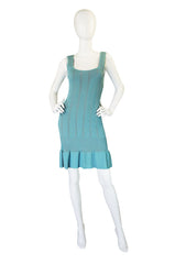 c.2008 Blue Azzedine Alaia Knit Dress