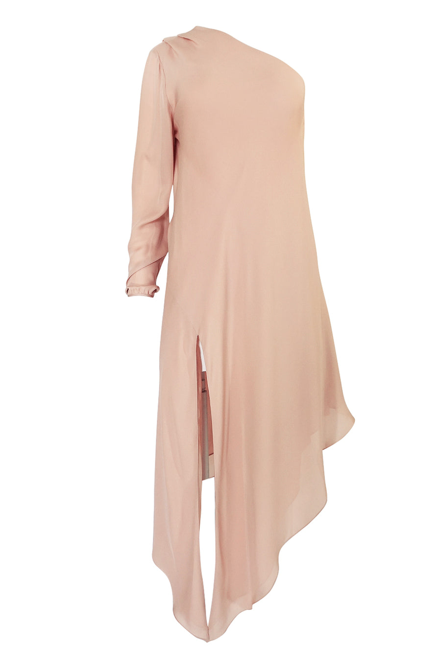 2016 Michelle Mason Nude Bias Cut Silk One Shoulder Dress – Shrimpton  Couture