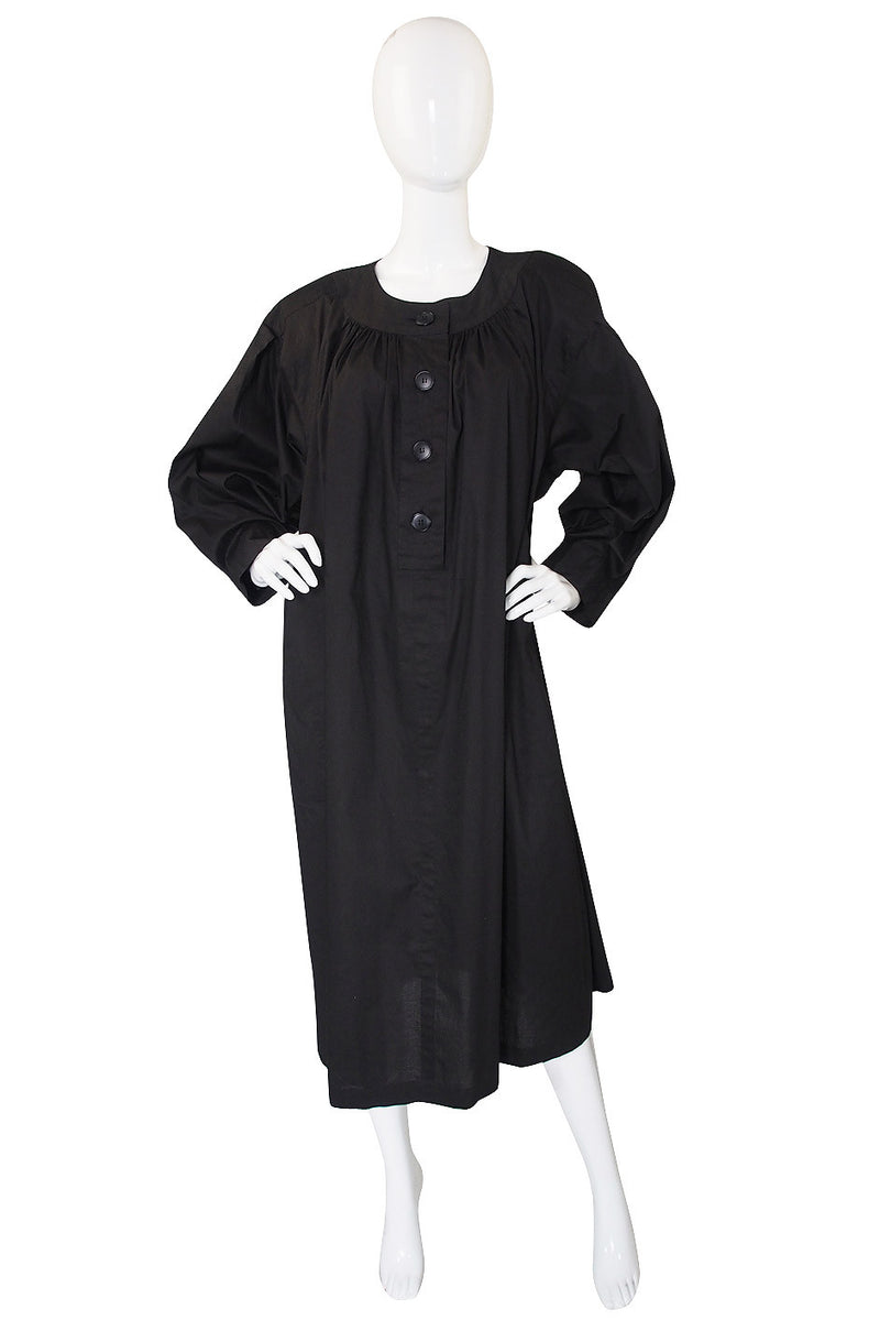 1980s Yves Saint Laurent Painters Smock Dress