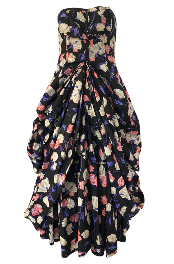 Iconic Resort 2008 Prada Runway & Ad Campaign Silk Floral Couture Dress