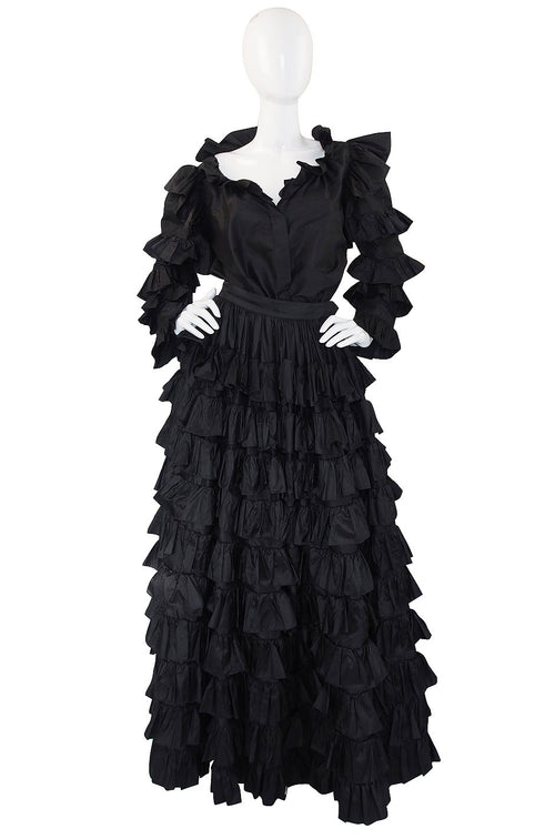 1983/4 Important Ruffled Yves Saint Laurent Set