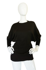 Rare 1980s Chocolate Azzedine Alaia Knit Sweater