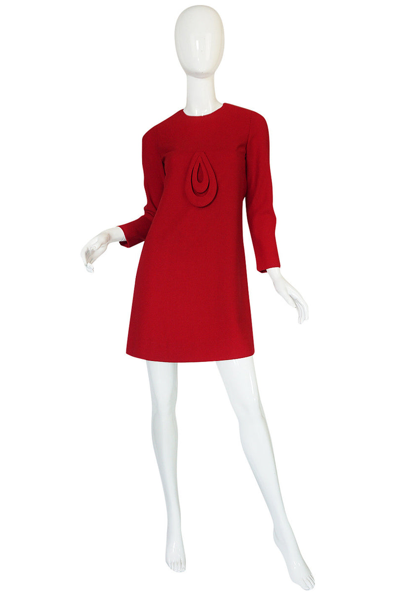 1960s Pierre Cardin for Takashimaya Red Loop Dress – Shrimpton Couture