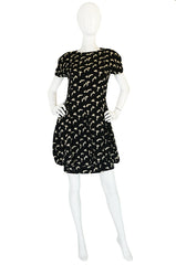 1980s Multi-Length Genny Puffed Bubble Skirt Dress