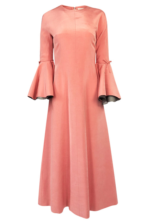 Documented 1960s Sybil Connolly 'Cream Puff' Extravagant Sleeve Dress