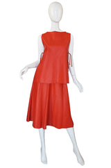 1960s Bonnie Cashin for Sills Orange Leather Set