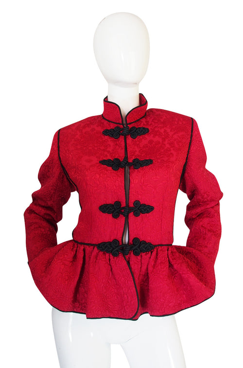 Documented F/W 1990-91 Yves Saint Laurent Red Jacket