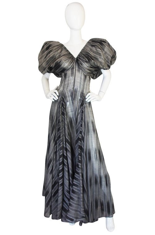 1970s Yves Saint Laurent Silk Dress with Exceptional Lines