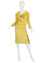 1950s Dress & Jacket w Pink Accents