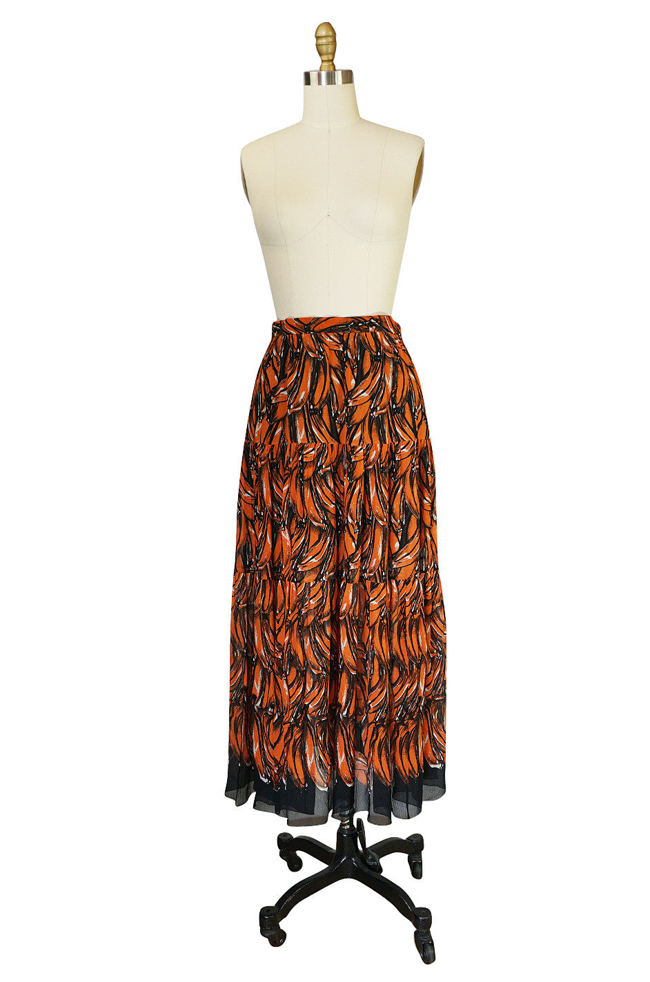 Spring 2011 Runway Silk Banana Print Prada Skirt – Shrimpton