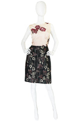 Recent Dolce & Gabbana Puffed Lame Floral Dress