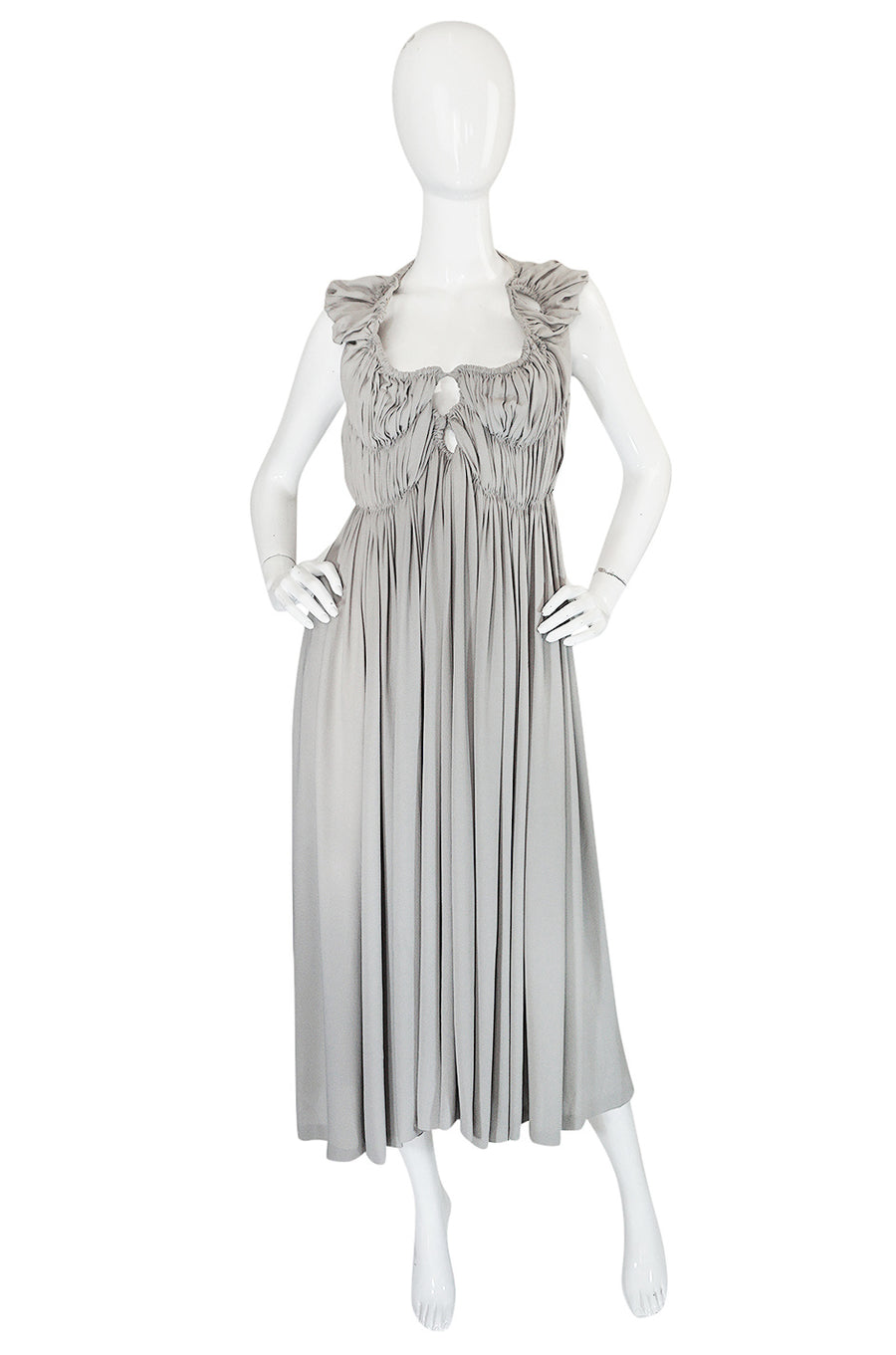 bottega veneta grey dress S/S 2008 Runway Light Silk Cut Out – Shrimpton Couture lilibet
