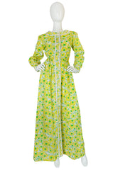Early 1960s "The Lilly" Lilly Pulitzer Yellow & Green Floral Dress
