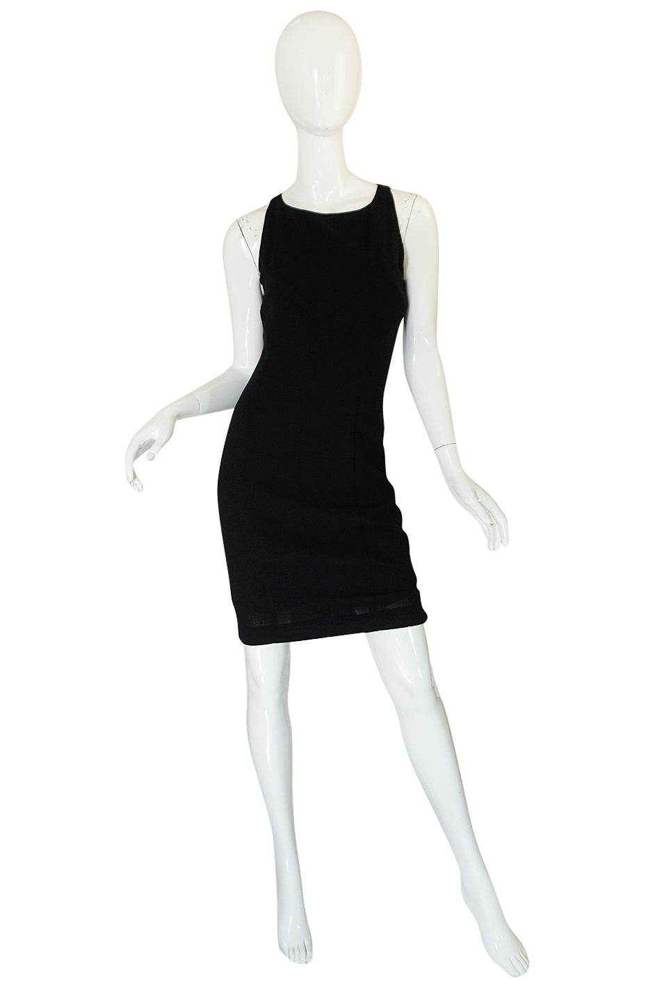 Dresses Chanel Chanel 2006 Black Wool Short Sleeve Dress Size 6 US