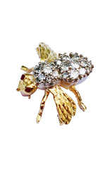 1960s Herbert Rosenthal Gold Diamond Insect