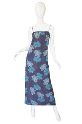1970s Pierre Balmain Silk Voile Print Dress