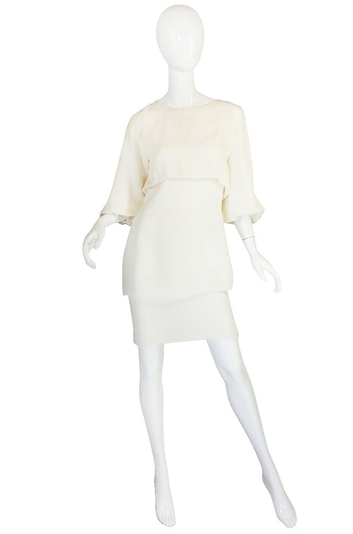 Resort 2012 Runway Chanel Silk Cream Dress