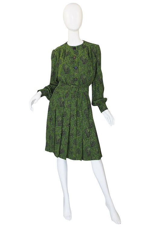 1971 Givenchy Haute Couture Silk Dress