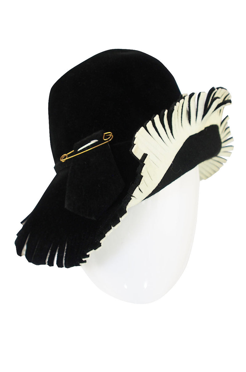 1970s Fringed Yves Saint Laurent Hat – Shrimpton Couture