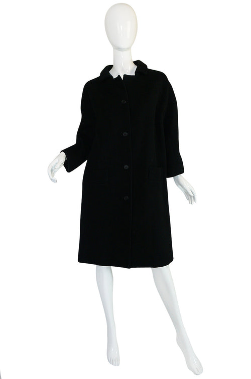 c1962-63 Cristobal Balenciaga Haute Couture Cashmere Coat