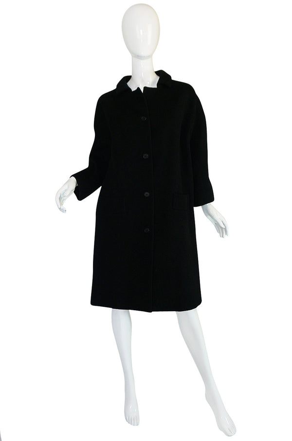 c1962-63 Cristobal Balenciaga Haute Couture Cashmere Coat