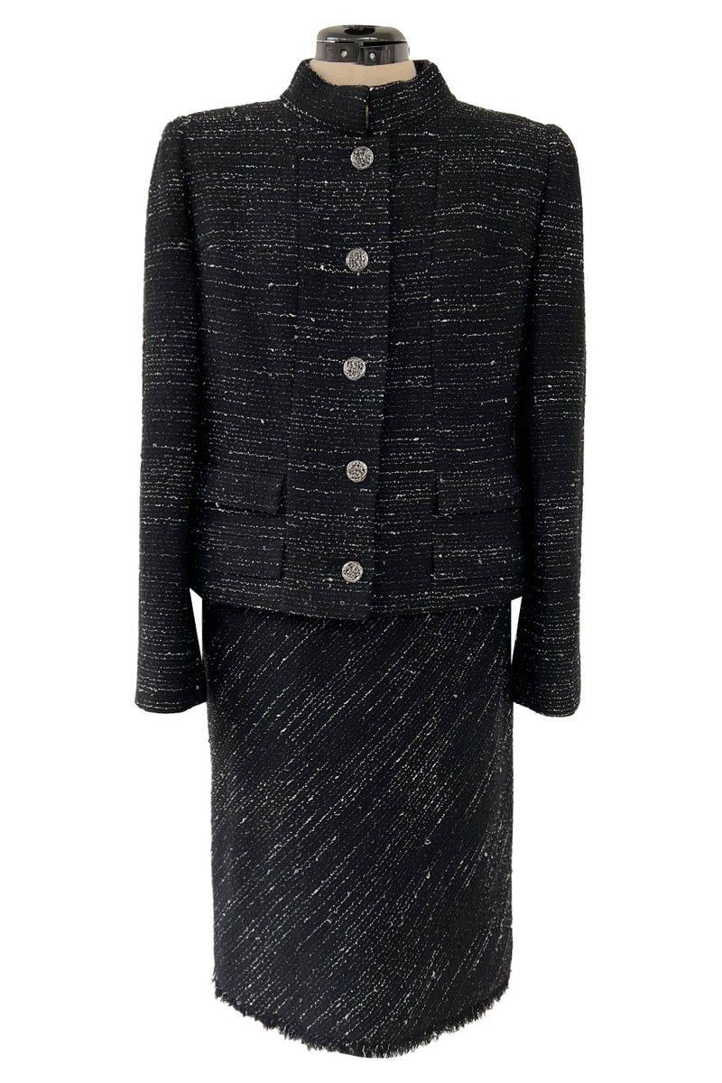 Chanel Wool Dress With White Collar